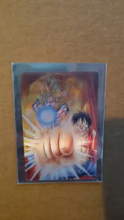 Dragon Ball One Piece Collaboration Card Son Goku Luffy 40Th Anniversary 🔥 Rare - Image 2