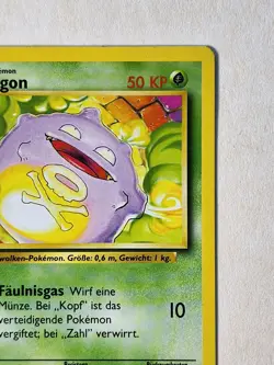 Pokemon Card GERMAN Koffing #51/102 CCG Base Set Smogon Near Mint Condition - Image 3