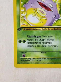 Pokemon Card GERMAN Koffing #51/102 CCG Base Set Smogon Near Mint Condition - Image 5
