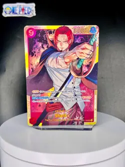 One Piece Card Game 🏴‍☠OP01-120 Shanks SEC NM Alt Art Foil ENGLISH - Image 1