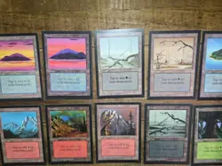 COLLECTORS' EDITION Lot 15 Cards Magic The Gathering MTG Vintage NM Crisp Land - Image 2