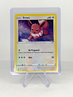 Pokemon TCG NM Eevee SWSH127 [SWIRL] Sword & Shield Promo Cards Holo 2021 - Image 1