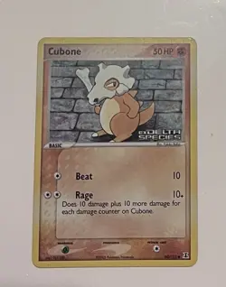 Pokemon TCG Cubone Stamped EX Delta Species Reverse Holo Card 60/113 - Image 1