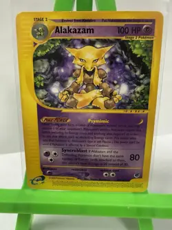 Pokemon Alakazam 100 HP Stage 2 Psychic Card 33/165 Nintendo 2002 TCG - Image 1