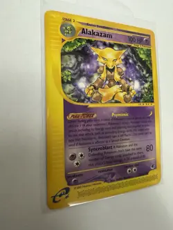 Pokemon Alakazam 100 HP Stage 2 Psychic Card 33/165 Nintendo 2002 TCG - Image 2