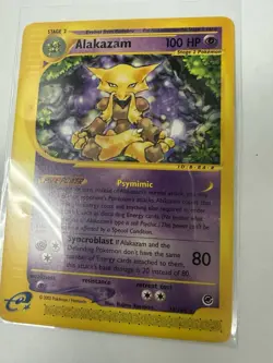 Pokemon Alakazam 100 HP Stage 2 Psychic Card 33/165 Nintendo 2002 TCG - Image 3
