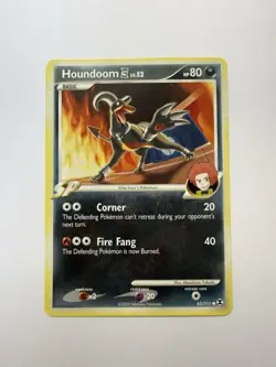 Pokemon TCG Card Houndoom Lv.52 Rising Rivals 65/111 2009 non holo - Image 1