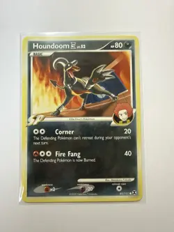 Pokemon TCG Card Houndoom Lv.52 Rising Rivals 65/111 2009 non holo - Image 3