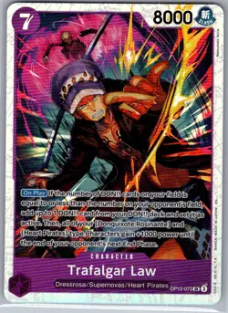 Trafalgar Law OP12-073 SR English Legacy of the Master - One Piece Card - NM - Image 1