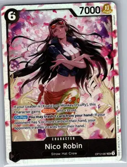 Nico Robin OP12-087 SR English Legacy of the Master - One Piece Card - NM - Image 1