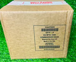 MTG Duskmourn Commander Deck Display Case 4 Decks Sealed Wizards - Image 1