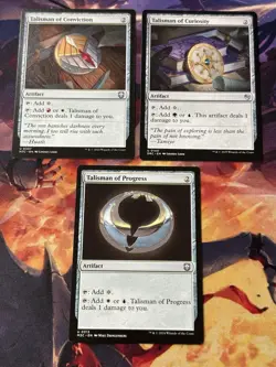MTG - Lot Of Talismans 1x Progress 1x Curiosity 1x Conviction NM - Image 1
