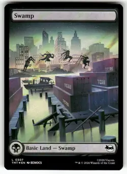 Swamp 307 NM Surge Foil MTG TMT Magic - Image 1