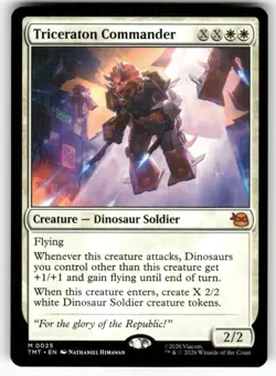 Triceraton Commander 25 NM MTG TMT Magic - Image 1