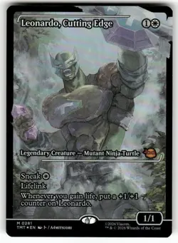 Leonardo, Cutting Edge (Showcase) 281 NM Foil MTG TMT Magic - Image 1