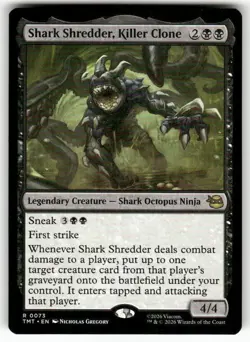 Shark Shredder, Killer Clone 73 NM MTG TMT Magic - Image 1