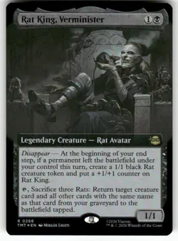 Rat King, Verminister (Extended Art) 266 NM Foil MTG TMT Magic - Image 1