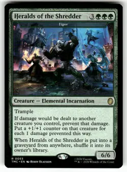 Heralds of the Shredder (Vigor) 53 NM MTG TMC Magic - Image 1