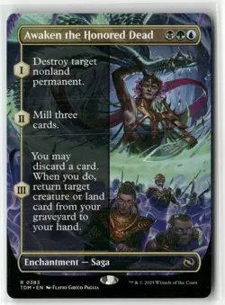 Awaken the Honored Dead (Borderless) 383 NM MTG Tarkir: Dragonstorm Magic - Image 1