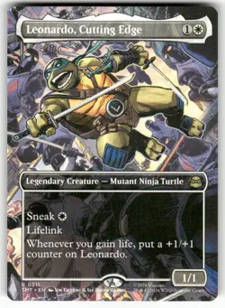 Leonardo, Cutting Edge (Borderless) 211 NM MTG TMT Magic - Image 1