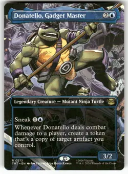 Donatello, Gadget Master (Borderless) 212 NM MTG TMT Magic - Image 1