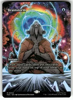 Brainstorm (Borderless) 04 NM MTG PZA Magic - Image 1