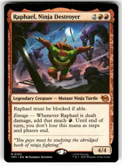 Raphael, Ninja Destroyer 102 NM MTG TMT Magic - Image 1