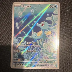 Pokemon Horsea 067/064 Sv: Shrouded Fable Illustration Rare Holo Basic 60HP - Image 1