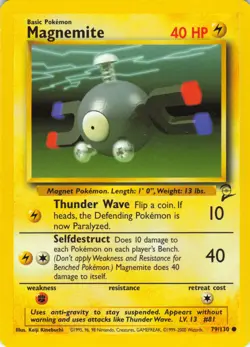 Magnemite - 79/130 Base Set 2 - Pokemon TCG - 2000 - Image 1
