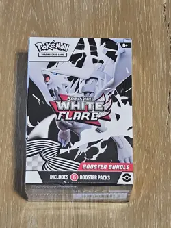 Pokemon TCG Scarlet & Violet White Flare 6 Booster Packs Box Factory Sealed New - Image 1