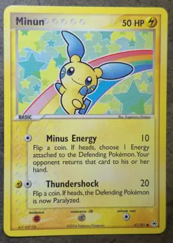Vintage Minun & Plusle Duo Art (67, 69) Pokemon TCG Hidden Legends 2004 [LP] - Image 2