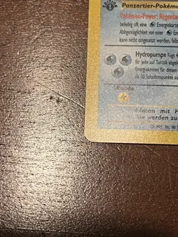 Turtok (German Blastoise) first edition LP Vintage Pokemon TCG Base Set - Image 5