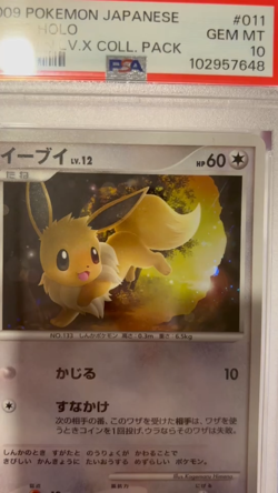 2009 Pokemon Japanese EEVEE SHAYMIN COLLECTION PACK PSA 10 - Image 2