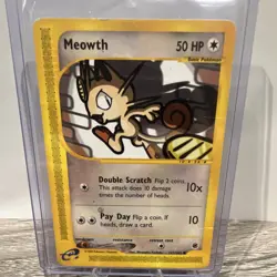 Nintendo Meowth 121/165 2002 Regular Basic 50 HP Pokemon TCG - Image 1