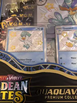 Pokemon Scarlet and Violet Paldean Fates Quaquaval EX Premium Collection SEALED - Image 3