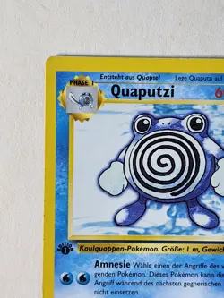 GERMAN (Poliwhirl) Quaputzi 1st Edition Pokemon Base Set 38/102 Uncommon NM - Image 3