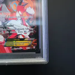 Pokemon EX Team Magma's Groudon Full Art Holo 15/34 Double Crisis PSA 6 - Image 5