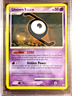 Unown Z Regular Uncommon #72 - PSA MINT 9 - 2007 DP Secret Wonders - Pokemon TCG - Image 2