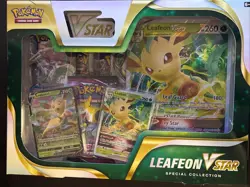 Pokemon TCG: Sword & Shield Leafeon VSTAR Special Collection Box FACTORY SEALED - Image 1