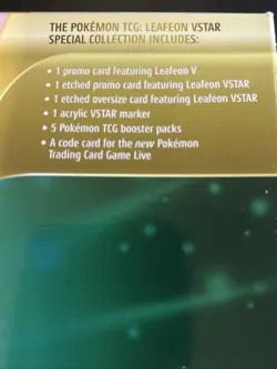 Pokemon TCG: Sword & Shield Leafeon VSTAR Special Collection Box FACTORY SEALED - Image 5