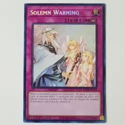 Solemn Warning - RA02-EN078 - Secret Rare - NM - 1st ed - Yugioh - Image 1
