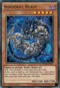 [RARE] YuGiOh - Shaddoll Beast - NM DUEA-EN027 1st Ed - Image 1