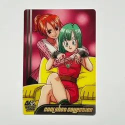S5189 Nami & Bulma One Piece x Dragon Ball 40th Anniversary Clear Card F21 - Image 1