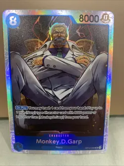 🔥Monkey.D.Garp OP12-056 Super Rare Foil One Piece TCG LOTM English NM🔥 - Image 1