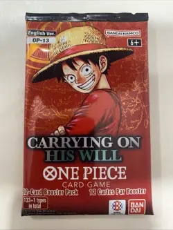 One Piece OP-13 Carrying On His Will Booster Pack ENGLISH New Factory Sealed - Image 1