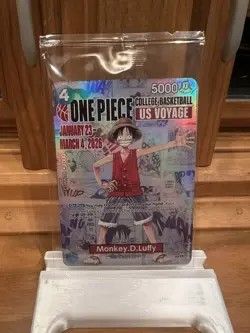 One Piece Monkey.D.Luffy US Voyage College Basketball SEALED - Image 1