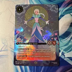 Disney Lorcana - Elsa - Ice Artisan (Enchanted) 233/204 Winterspell Holo - Image 2