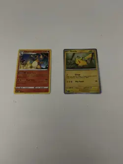 Pikachu 2025 McDonalds Holo Pokemon Dragon Discovery Card And Charizard Nonholo - Image 1