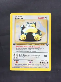 Pokemon Cards: Jungle 1st Edition Rare: Snorlax 27/64 - Image 1