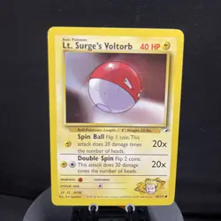 Lt. Surge's Electrode 52/132 Gym Challenge 1st Edition Non-Holo Pokemon Card NM+ - Image 3